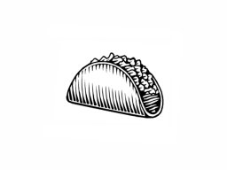 Taco woodcut